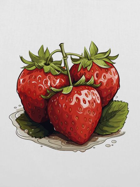 Erdbeere - Illustration