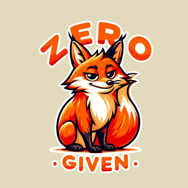 Zéro donné - Illustration de renard