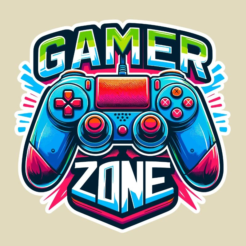 Gamer Zone - Controller Illustration
