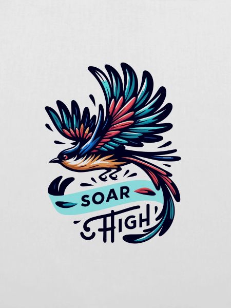 Soar High - Vogel Illustration