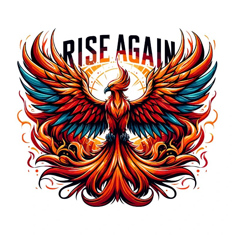 Rise Again - Phönix Illustration