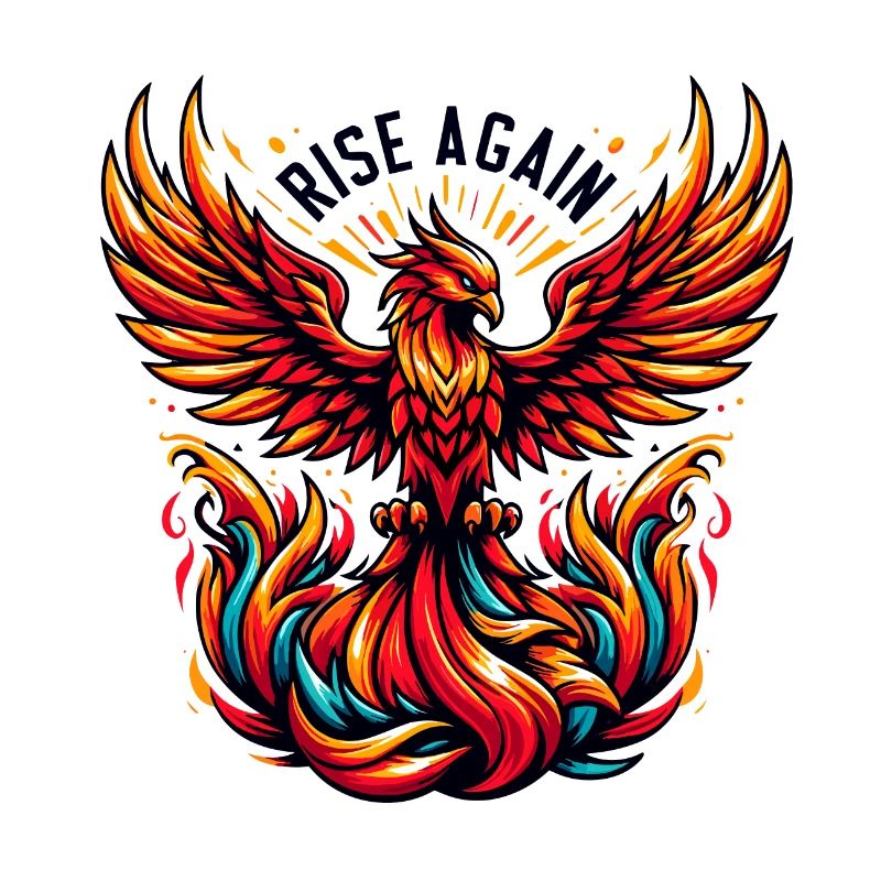 Rise Again - Phönix Illustration
