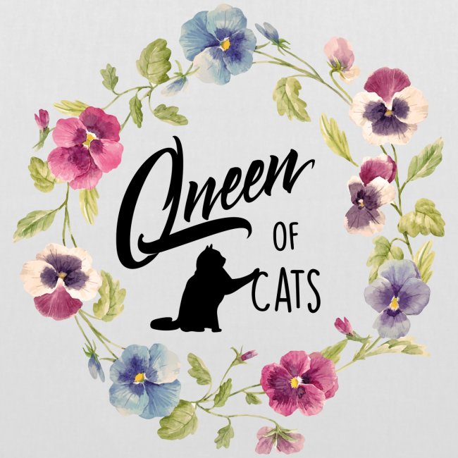queen of cats - Stoffbeutel