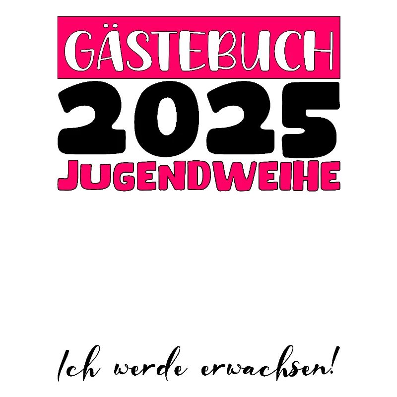 Jugendweihe 2025 Gästebuch Geschenk Mädchen Jungen