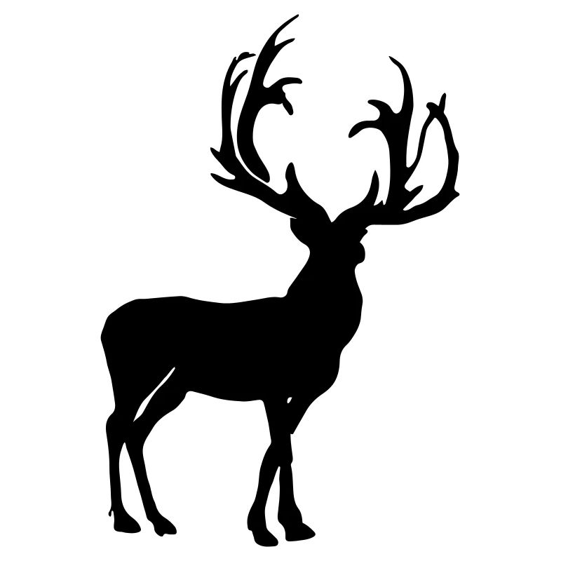 Hirsch Silhouette Vektor Geschenkidee
