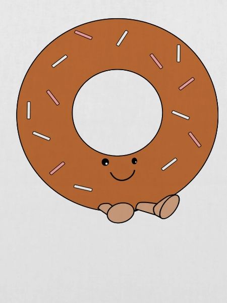 Süßer Comic-Doughnut