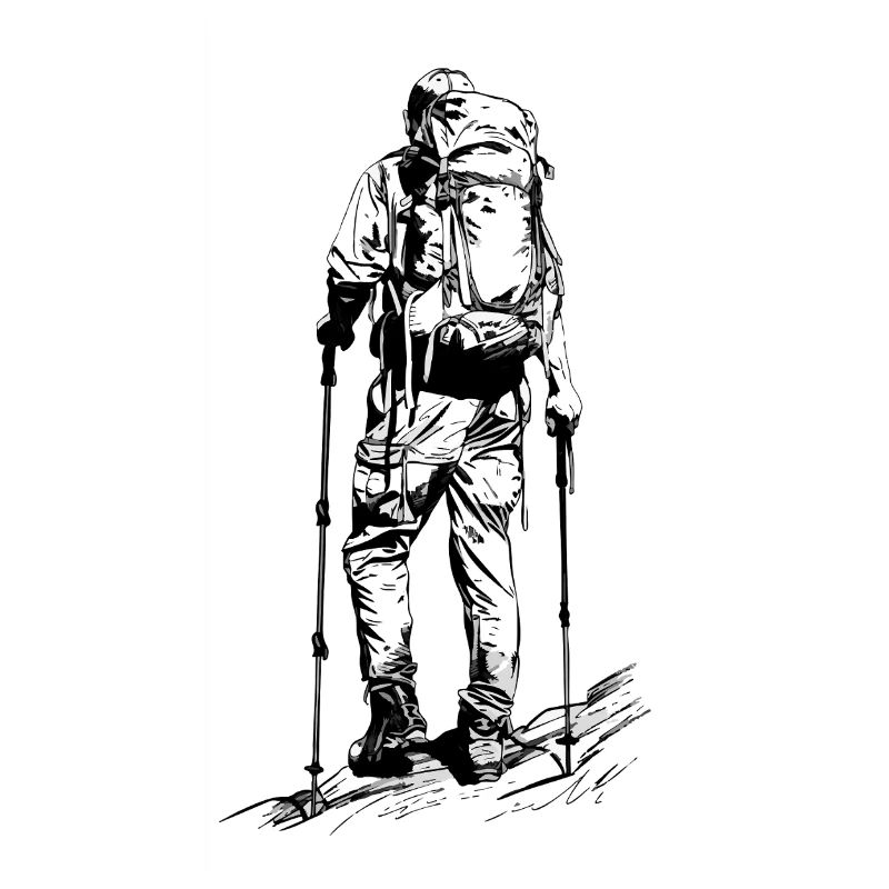 Wanderer Wandern Wanderdesign