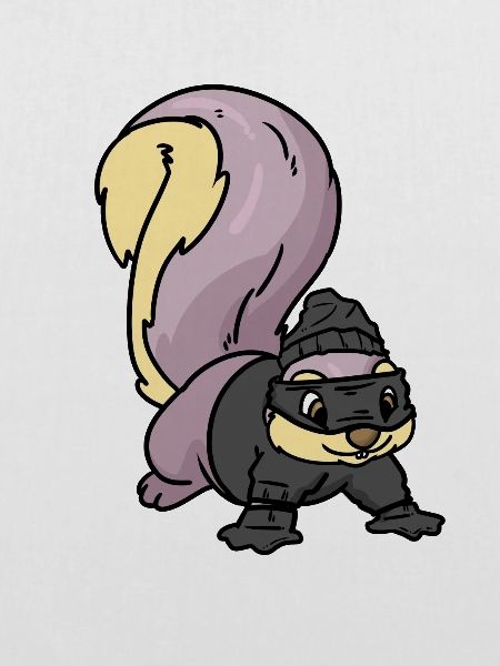 Squirrel robber , hörnchen