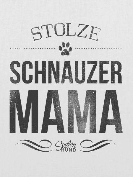 Stolze Schnauzer Mama