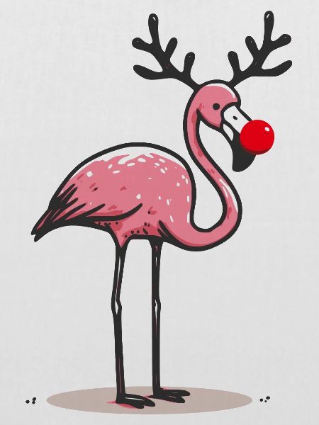 Weihnachts Flamingo