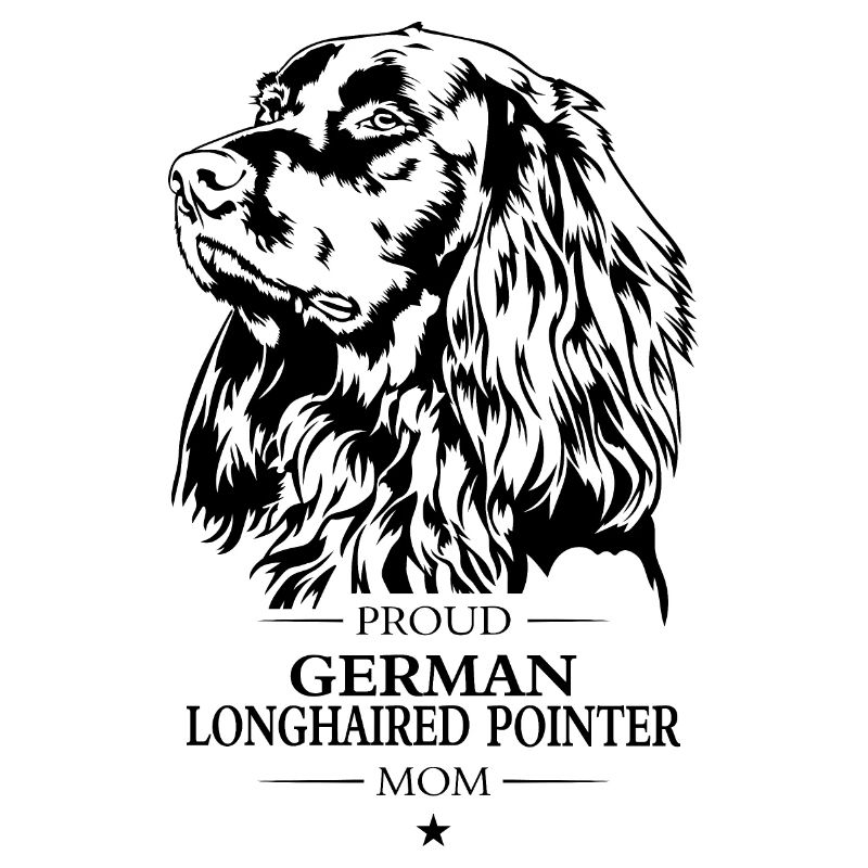 German Longhaired Pointer Mom Hunde Hund Wilsigns