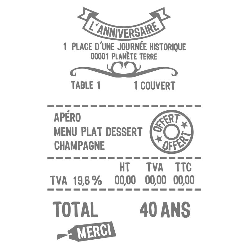 40 ans addition note resto restaur fact