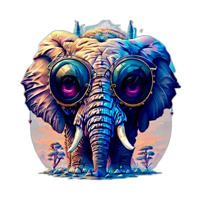 Cooler Elefant