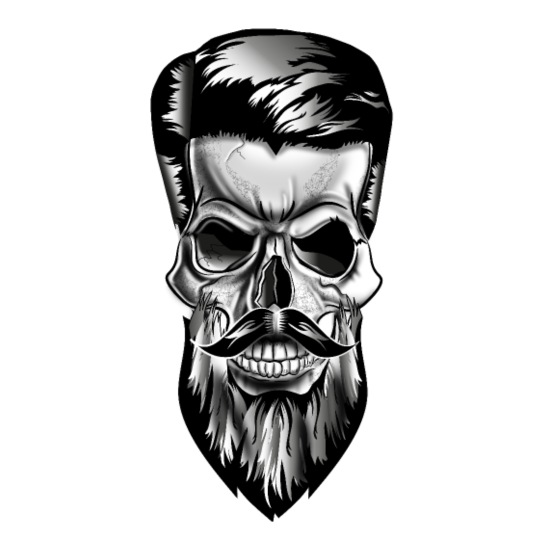Skull, skull in tattoo barber shop style' Tote Bag | Spreadshirt