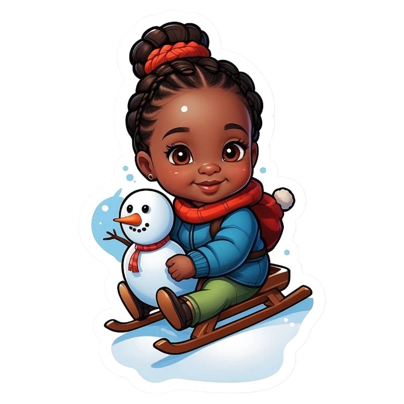Kind Schlittenfahren Winter Geschenkidee