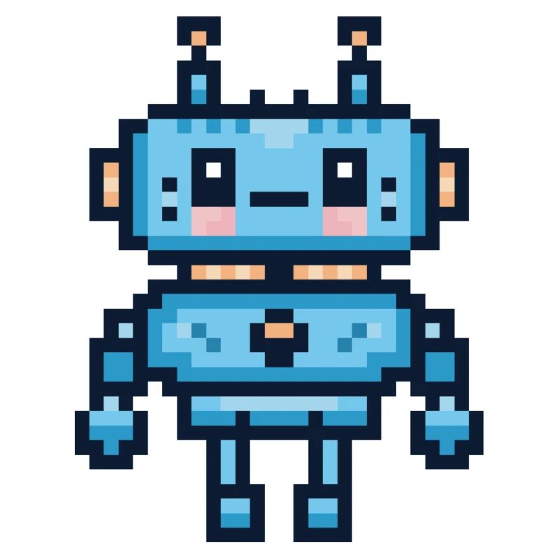 Pixel-Art-Roboter