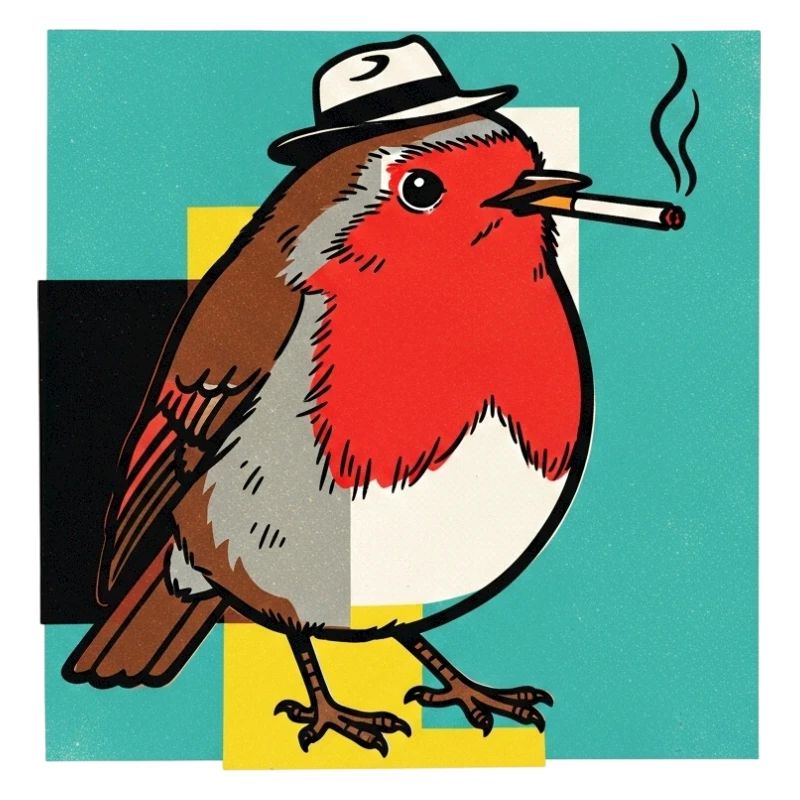 Robin Smoking