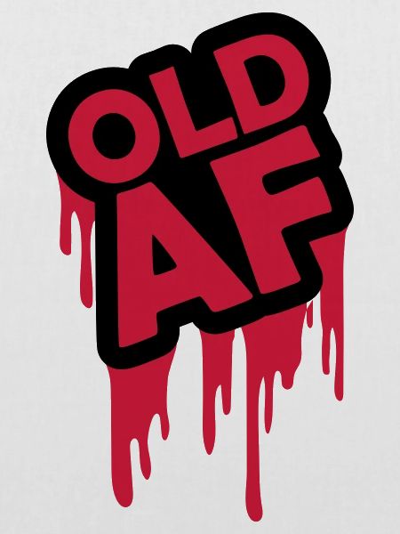 old AF Text Logo