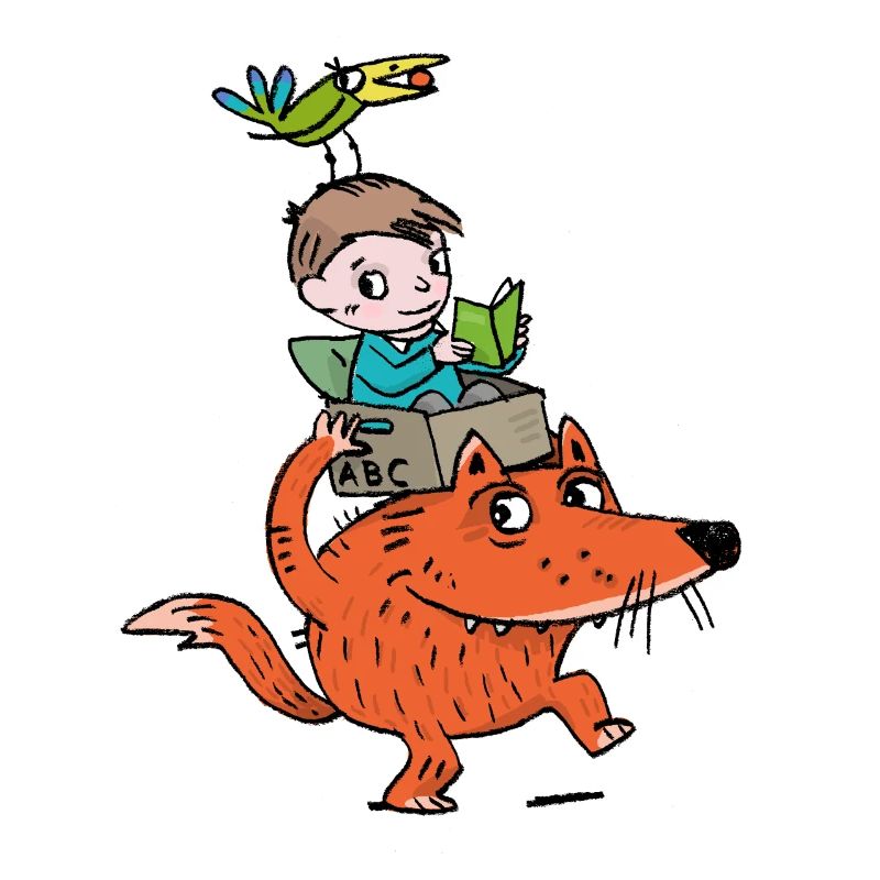 Abenteuerleser Drache und Junge