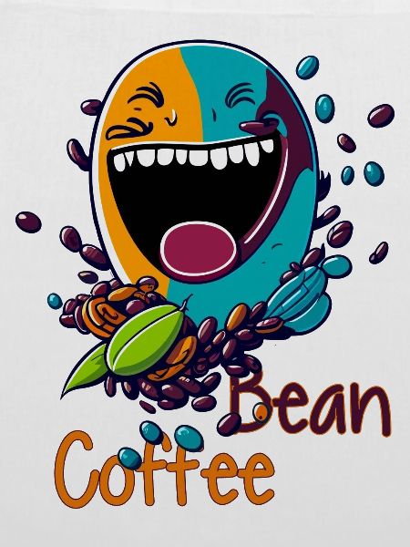 Lachende Kaffeebohne