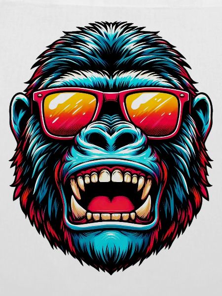 Gorillas mit Sonnenbrille