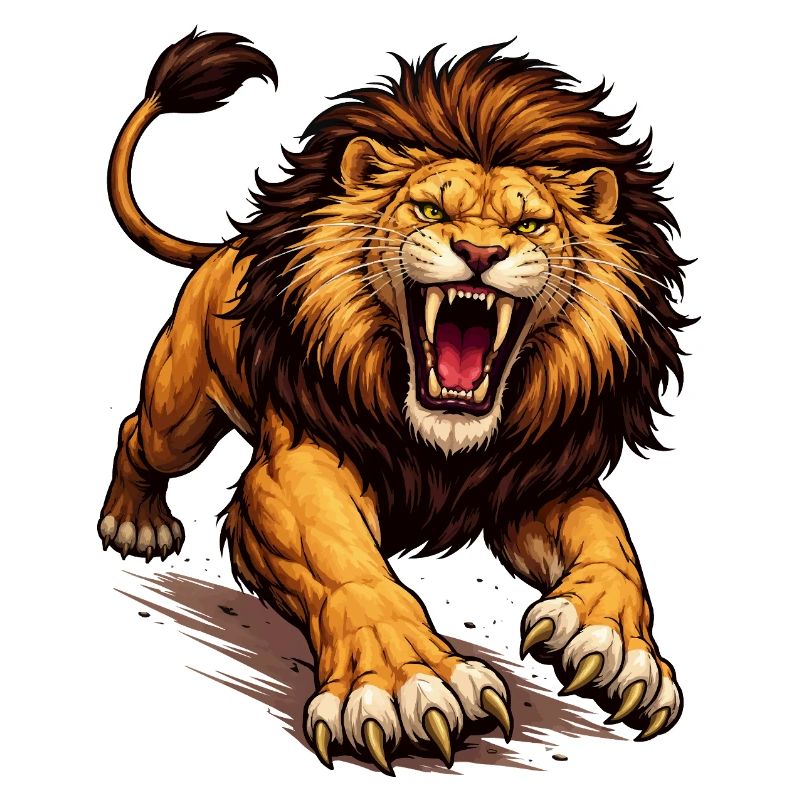 Fierce Lion Comic