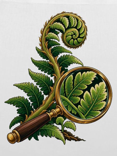 Fern durch eine Feldlinse