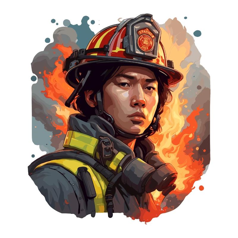 Firefighter / Fire / Fire / Extinguish / Hero