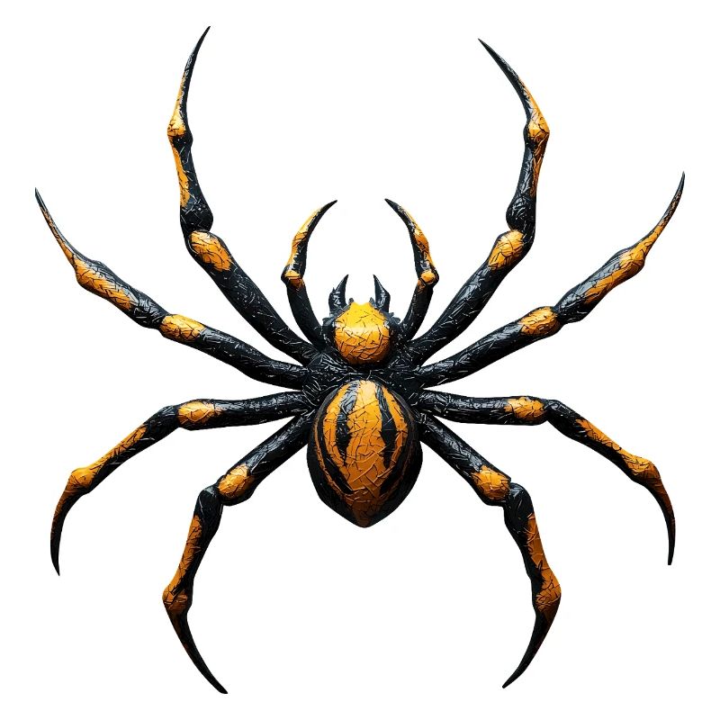 Spinne Giftig Gelb Schwarz