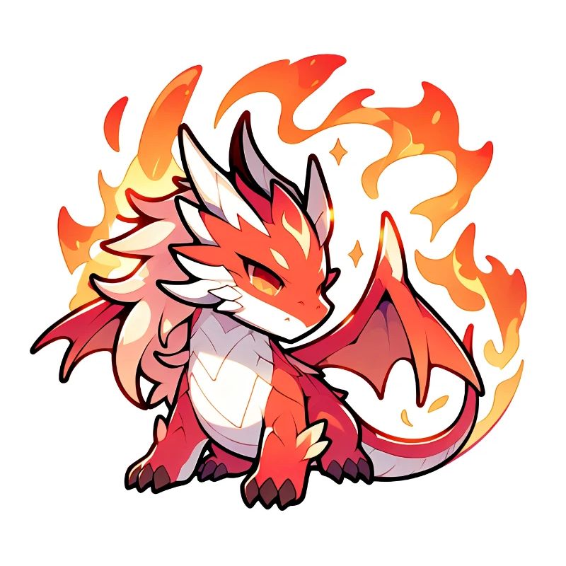 Mignon dragon de feu