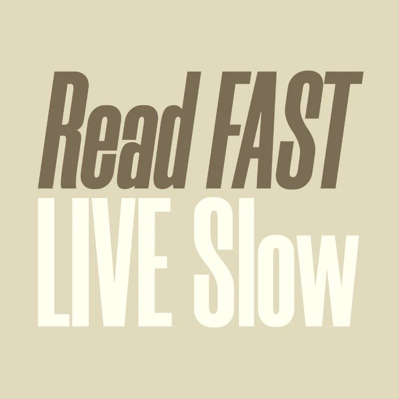 Reader Gift Read Fast Live Slow Book Lover Gift