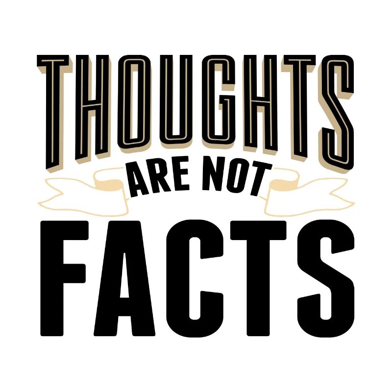 Sarcastic Thoughts are Not Facts Sarcasm Gift Idea