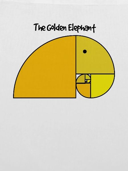 Fibonacci Elephant - Goldener Schnitt Elefant