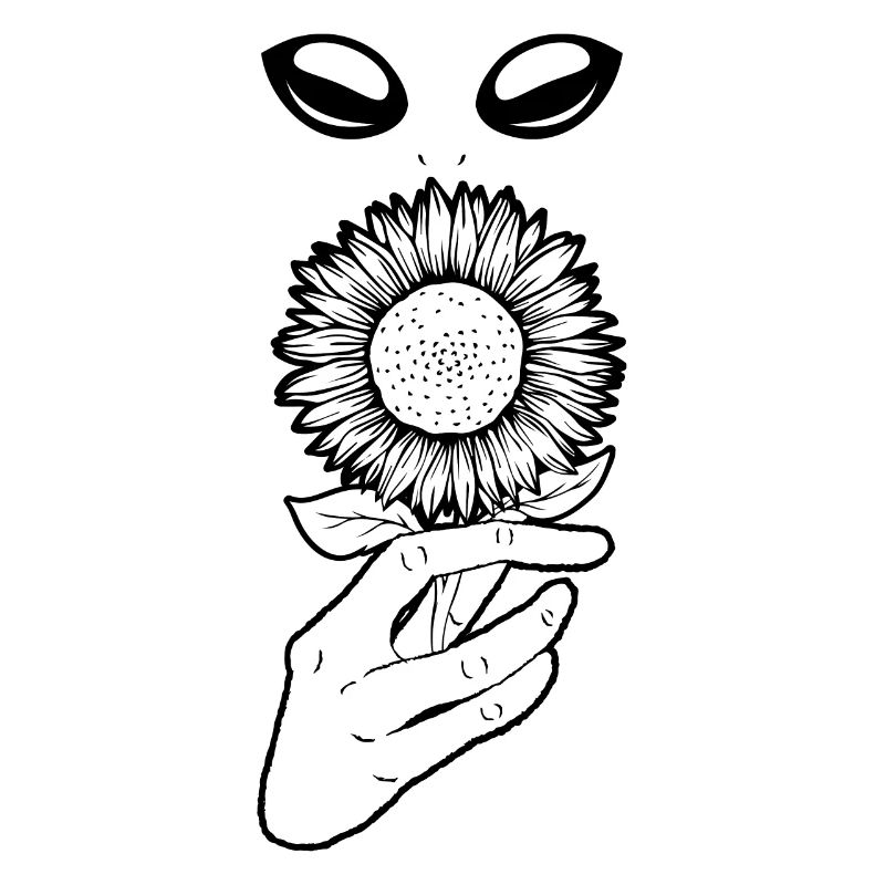 Cryptidcore Esthétique Cryptid Sunflower Alien