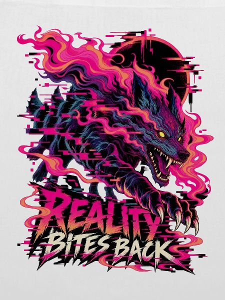 Neon Drache Flammensturm