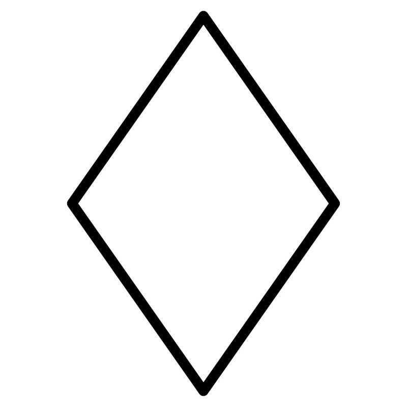 Symbole de diamant mathématiques-
