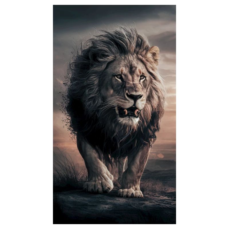 mächtiger, stolzer Löwe