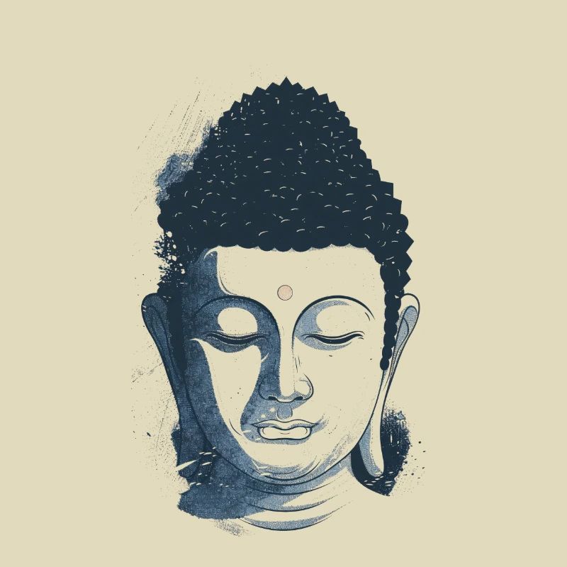 Conception de méditation de Bouddha Siddhartha Gauthama