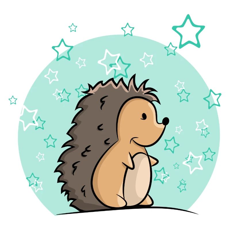 Igel Junge mit Sternen