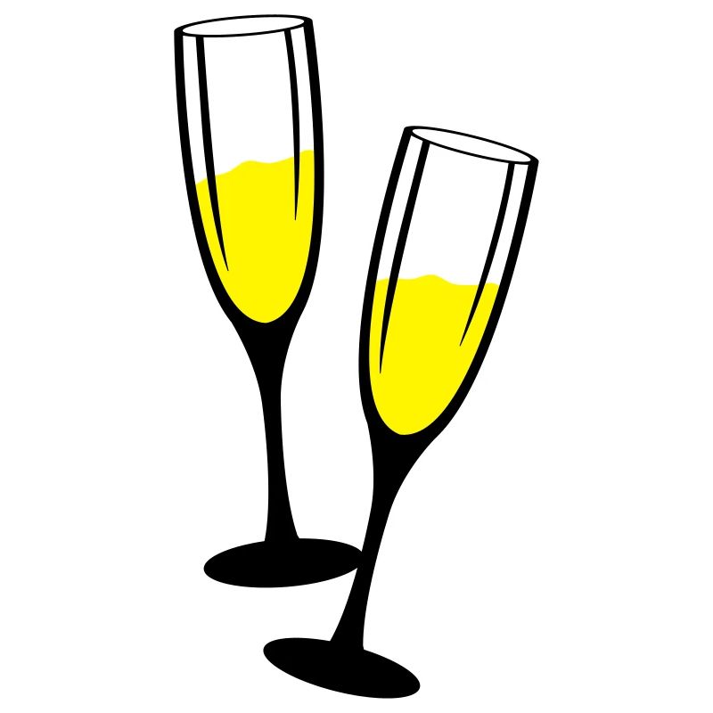 sekt glaeser anstossen
