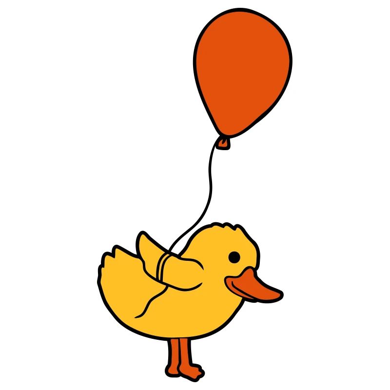 Luftballon kleines Küken Comic