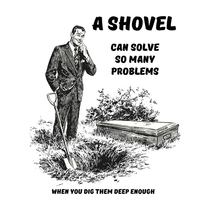 Humorous eulogy illustration