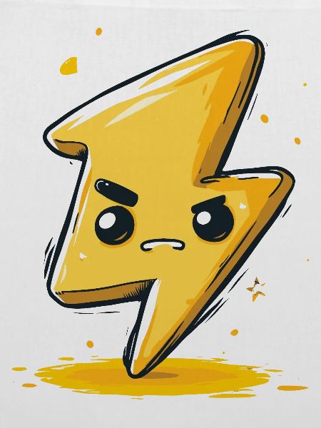 Kawaii Blitz-Pfeil Cartoon