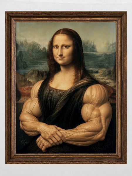 Die muskulöse Mona Lisa