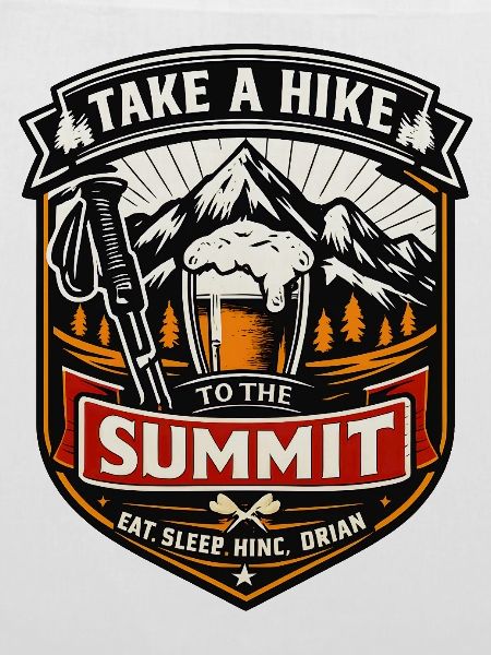 Take a Hike Patch zum Gipfel