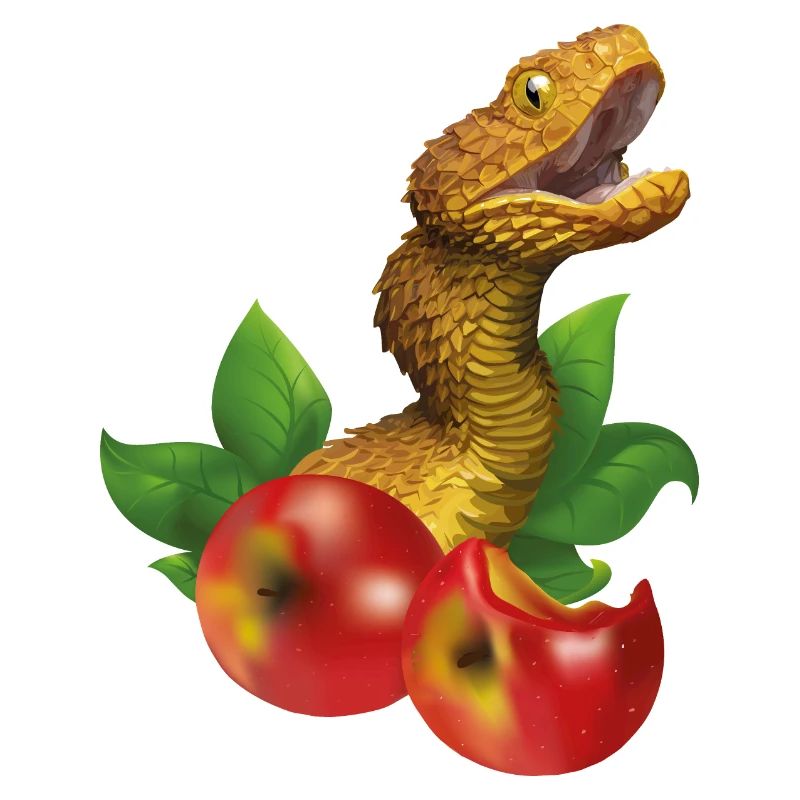 Snake and apples