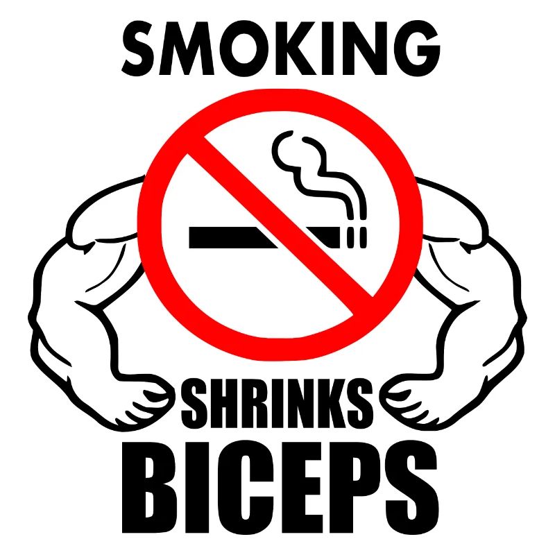 Smoking shrinks the biceps