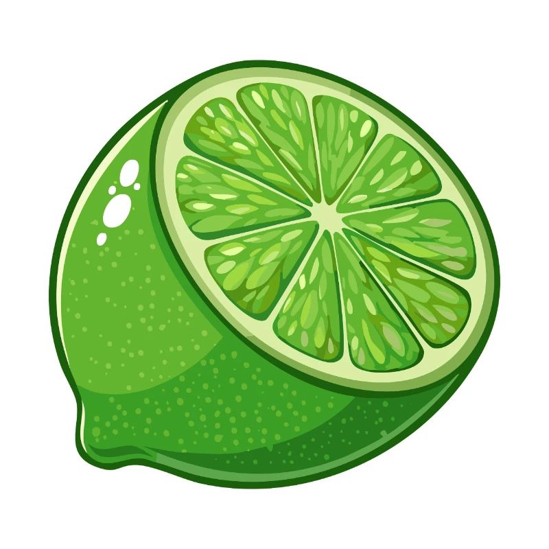Lime Lime Fruit Fruit Fruits Drawing