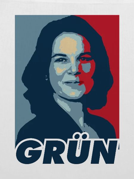 Baerbock Grün Popart