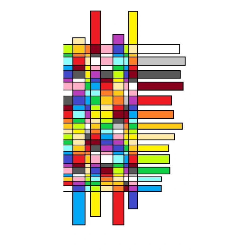 statistik bunte farbe